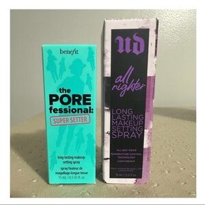 Benefit and UD Makeup Setting Sprays